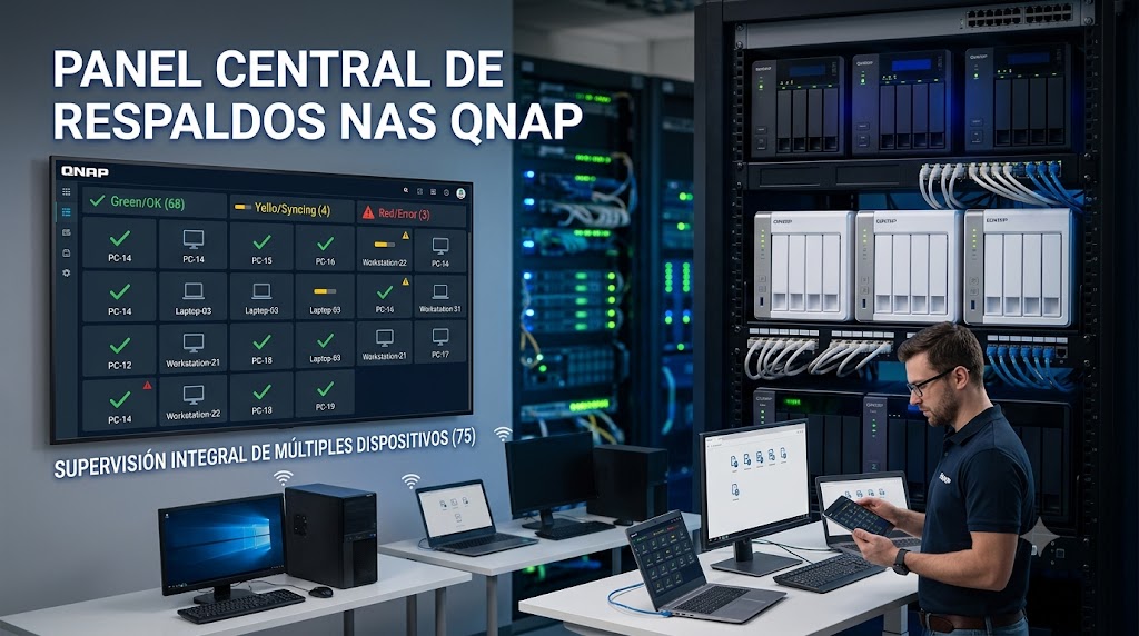 Panel central de respaldos NAS QNAP